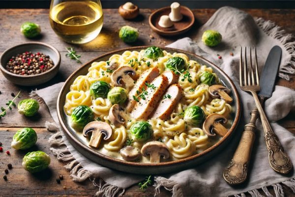 Spätzle in Weißwein-Sahne-Soße mit Hähnchenfilet – Ein Genuss für die ganze Familie