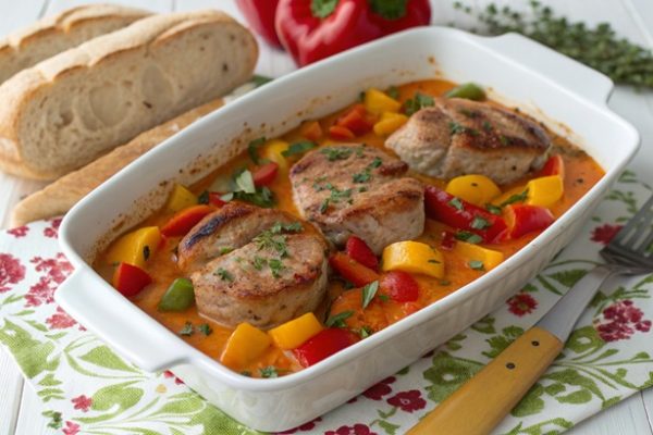 Schweinefilet in Paprika-Rahm – Cremiger Genuss für den Freitagabend