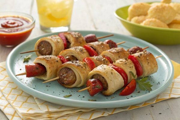 Würstchen-Brotspieße – der perfekte Snack für Kinder, Party & Picknick