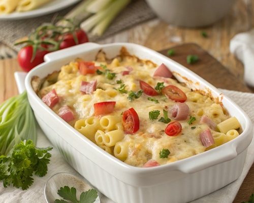 Makkaroni-Auflauf – cremig, würzig und wunderbar sättigend!