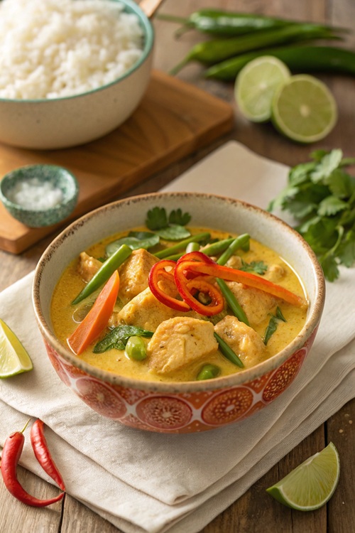 Pikantes Hähnchencurry – exotisch, cremig und voller Aroma!
