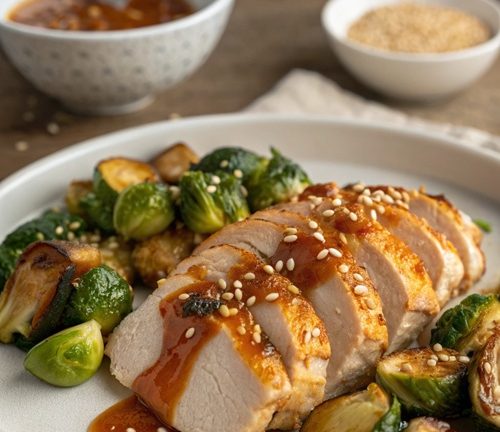 Rosenkohl mit Hähnchenbrust