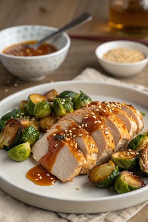 Rosenkohl mit Hähnchenbrust