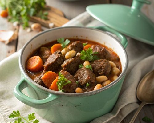 Pikantes Kesselgulasch mit Rind, Bohnen & Orange – herzhaftes Wohlfühlessen mit besonderer Note