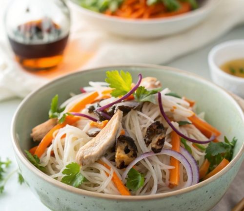 Reisnudel-Puten-Salat