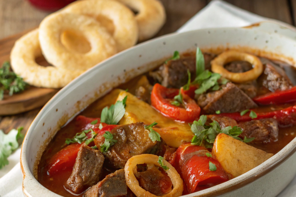 Schichtgulasch aus dem Ofen – der Gulaschklassiker ganz entspannt neu gedacht