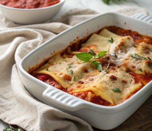 Maultaschen-Lasagne mit Brokkoli – einfach, vegetarisch & perfekt zum Vorbereiten