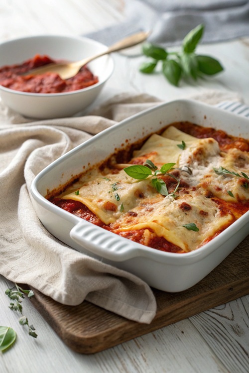 Maultaschen-Lasagne mit Brokkoli – einfach, vegetarisch & perfekt zum Vorbereiten