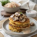 Rösti mit Pilzen und Putengeschnetzeltem – herzhaft, cremig & richtig sättigend