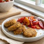 Cornflakes-Plätzchen auf würzigem Tomatenragout – knusprig, vegetarisch & überraschend anders