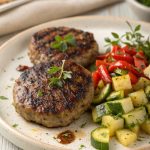 Mettsteaks mit Zucchini und Gnocchi – mediterraner Genuss mit Oliven
