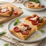 Pizza mit Chorizo aus Blätterteig – schnelle Ofenpizza in nur 25 Minuten