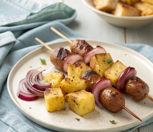 Würstchen-Spieße mit Ananas – fruchtig, herzhaft & perfekt für Grill oder Pfanne