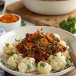 Blumenkohl mit Bolognese