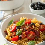 Pasta mit Tomaten und Oliven – mediterraner Genuss für den Feierabend