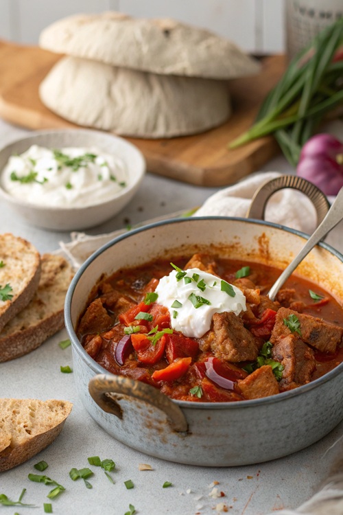 Schneller Gyros-Eintopf – herzhaftes Feierabendessen, das alle glücklich macht