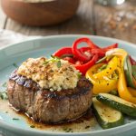 Überbackene Hacksteaks unter pikanter Kruste – schnelles Ofengericht mit Wow-Effekt