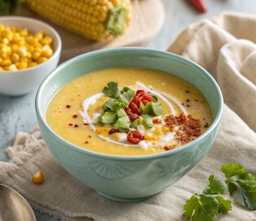 Cremige Mais-Kokos-Suppe