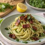 Zitronennudeln mit Bacon