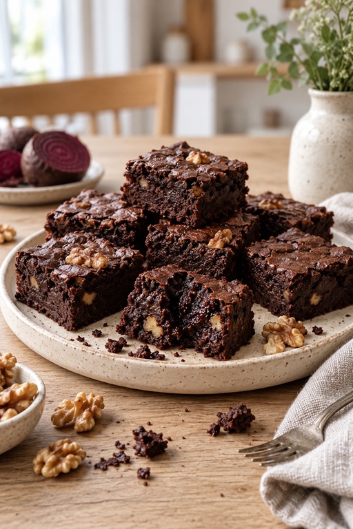 Rote-Bete-Brownies – unglaublich saftig, schokoladig & einfach